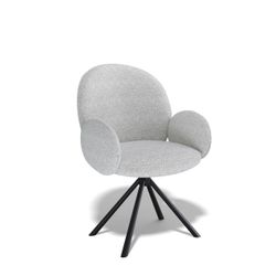 Стул KENNER 312SD черный/серебристый