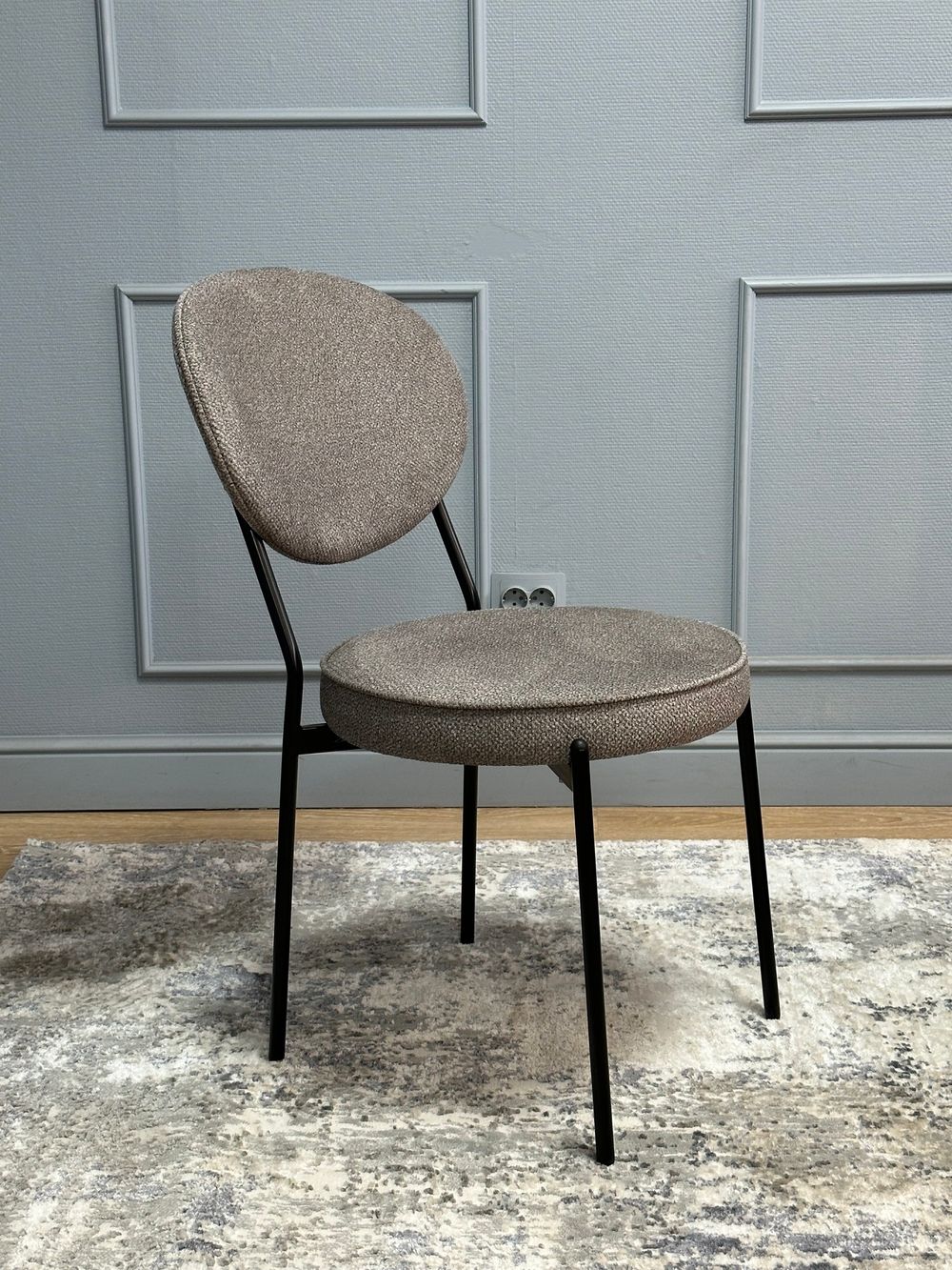 Комплект стульев 2шт KENNER 301SD черный/капучино микробукле