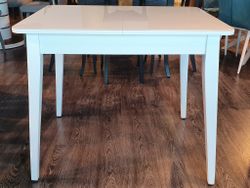 Стол KENNER 900 М белый/стекло белое сатин