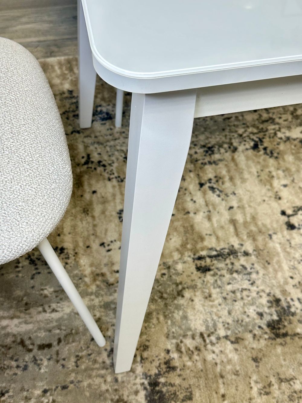 Стол KENNER 900 М белый/стекло белое глянец