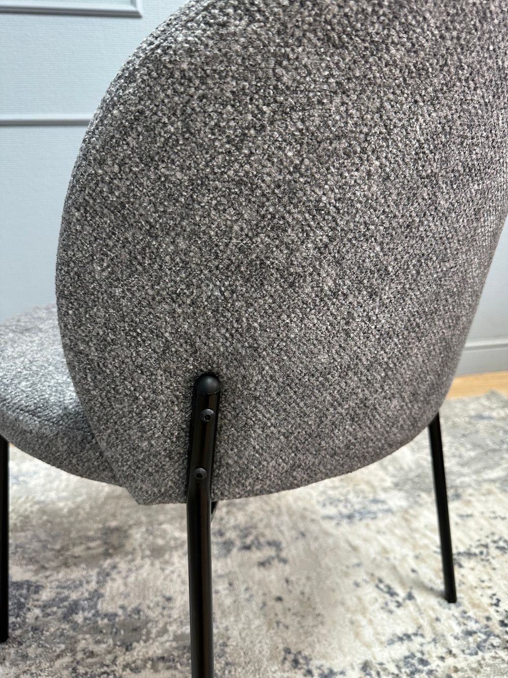 Комплект стульев 2шт KENNER 304SD черный/серый микробукле