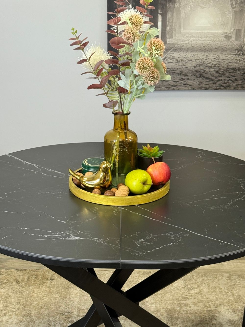 Стол KENNER R1000s черный/керамика черная