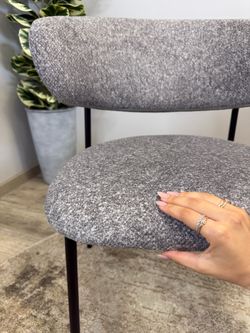 Стул KENNER 309SD черный/микробукле серый