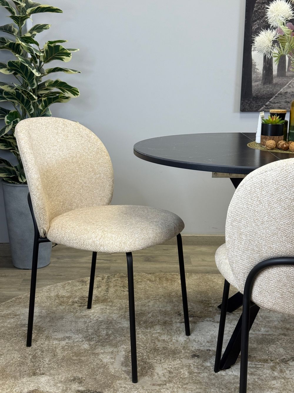 Стул KENNER 307SD черный/бежевый