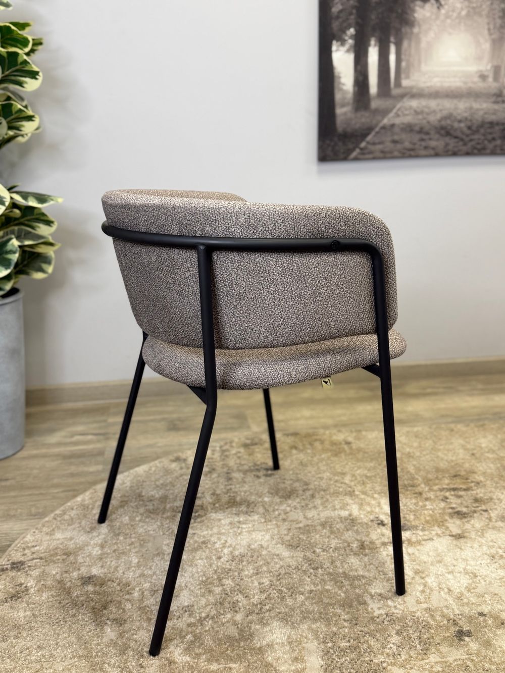 Стул KENNER 303SD черный/микробукле капучино