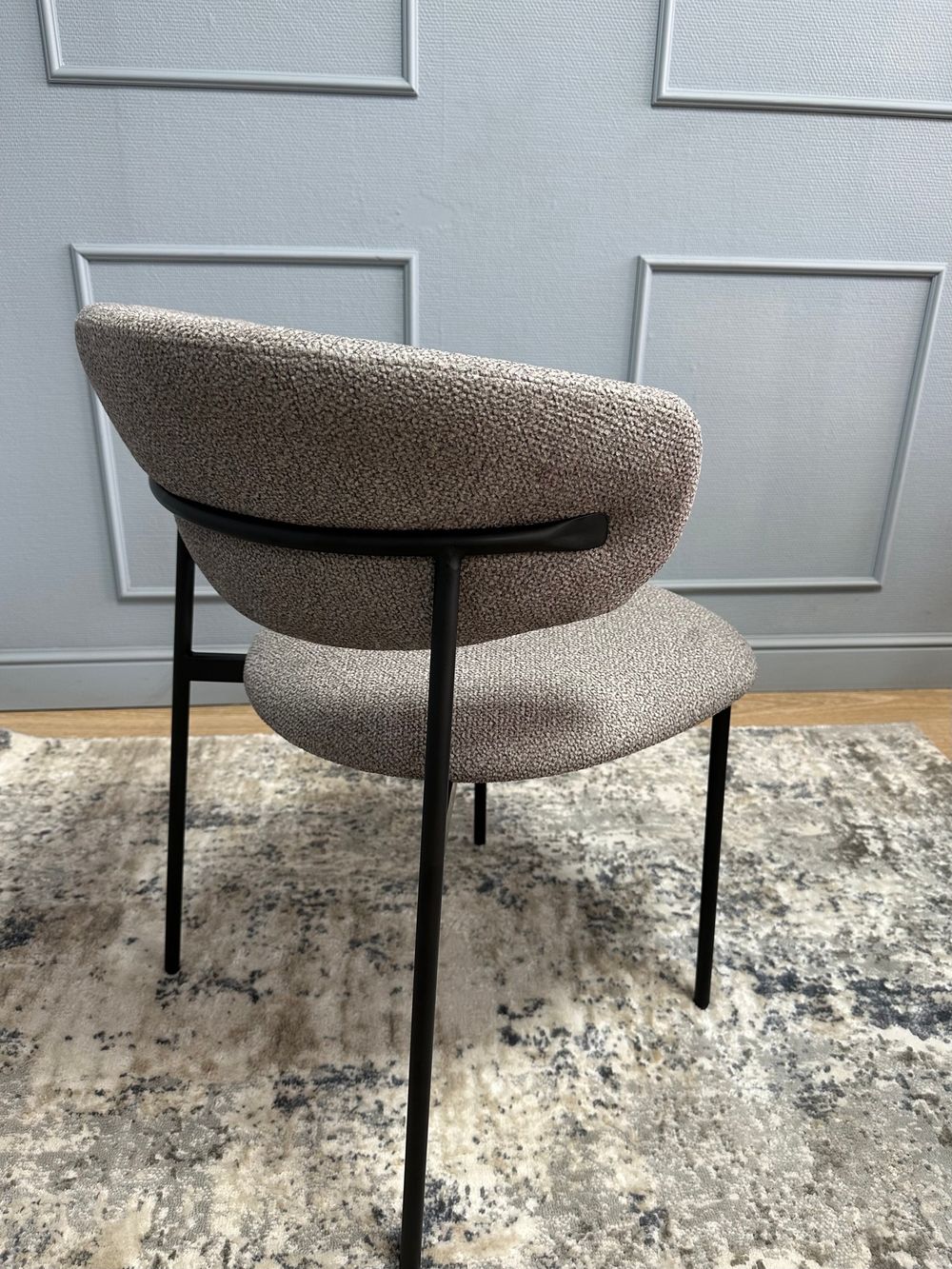 Комплект стульев 2шт KENNER 309SD черный/микробукле капучино