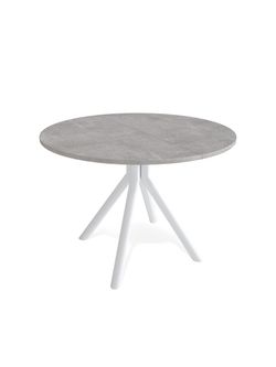 Стол KENNER AR1000 белый/мрамор светло-серый