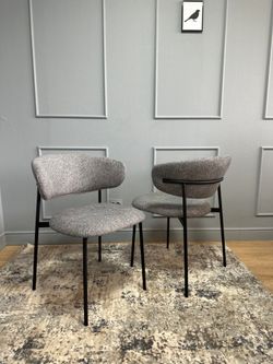 Комплект стульев 2шт KENNER 309SD черный/микробукле серый