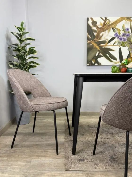 Стул KENNER 179SD черный/капучино