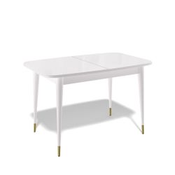 Стол KENNER K1200 белый/стекло белое сатин