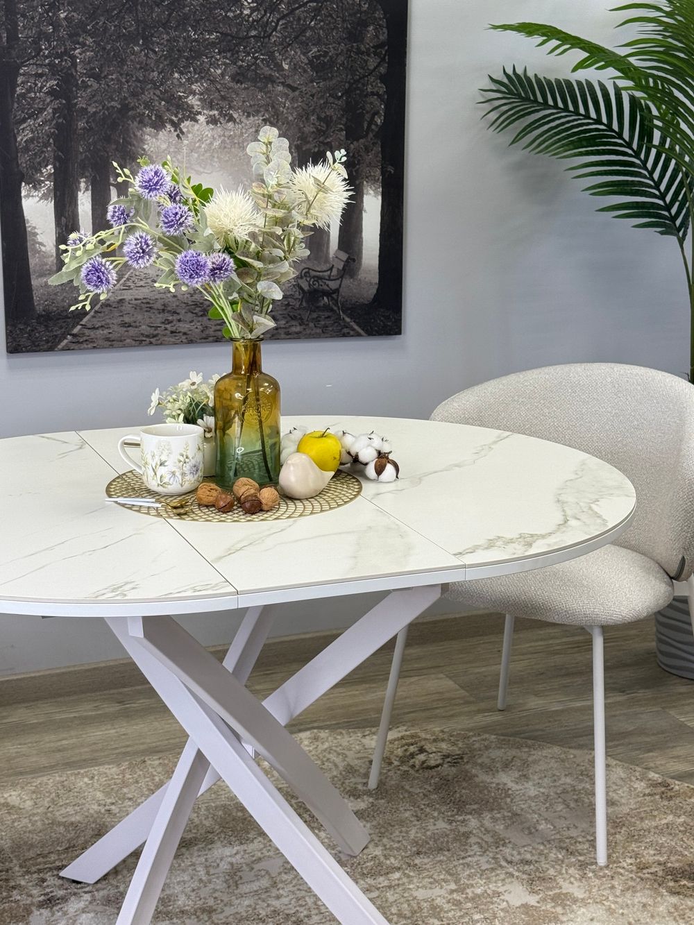 Стол KENNER R1000s белый/керамика белая