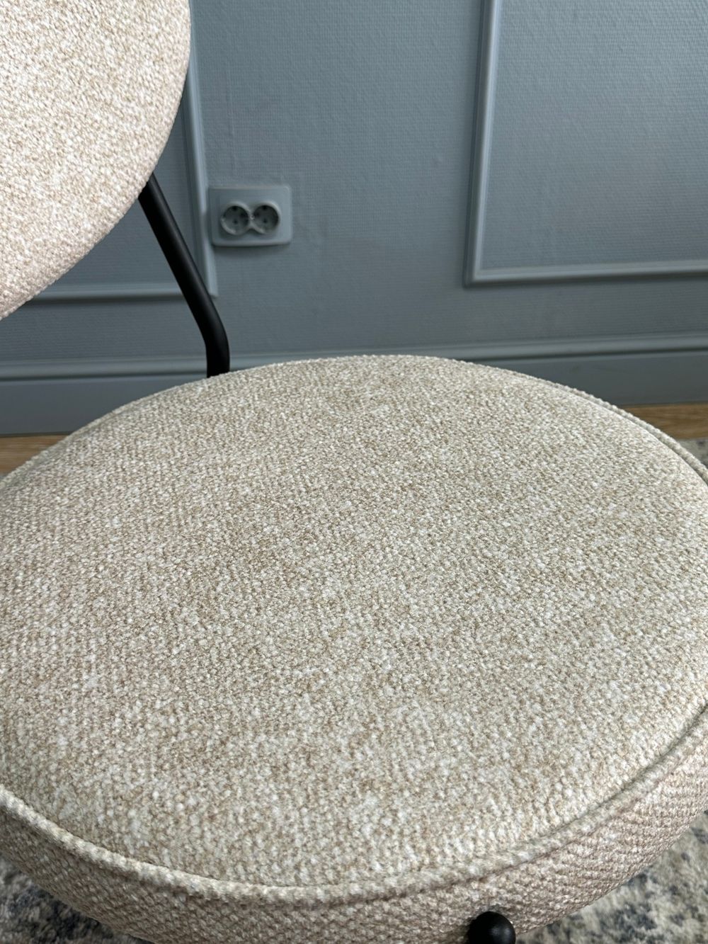 Комплект стульев 2шт KENNER 301SD черный/бежевый микробукле