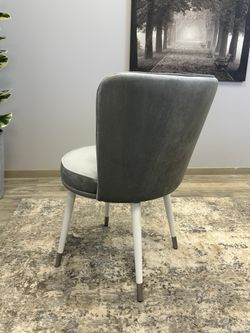 Стул Kenner 177KK белый/серый велюр