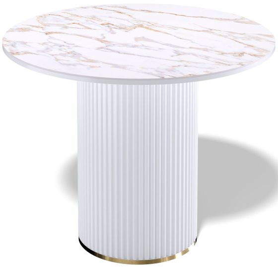 Стол Kenner LD900, белый/керамика CARLA LARKIN арт.170116