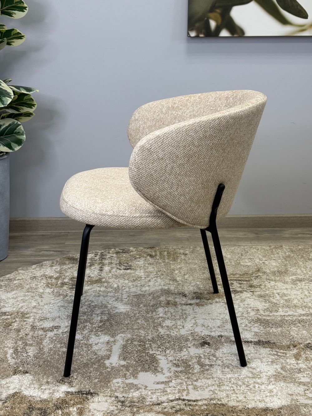 Стул KENNER 305SD черный/бежевый микробукле