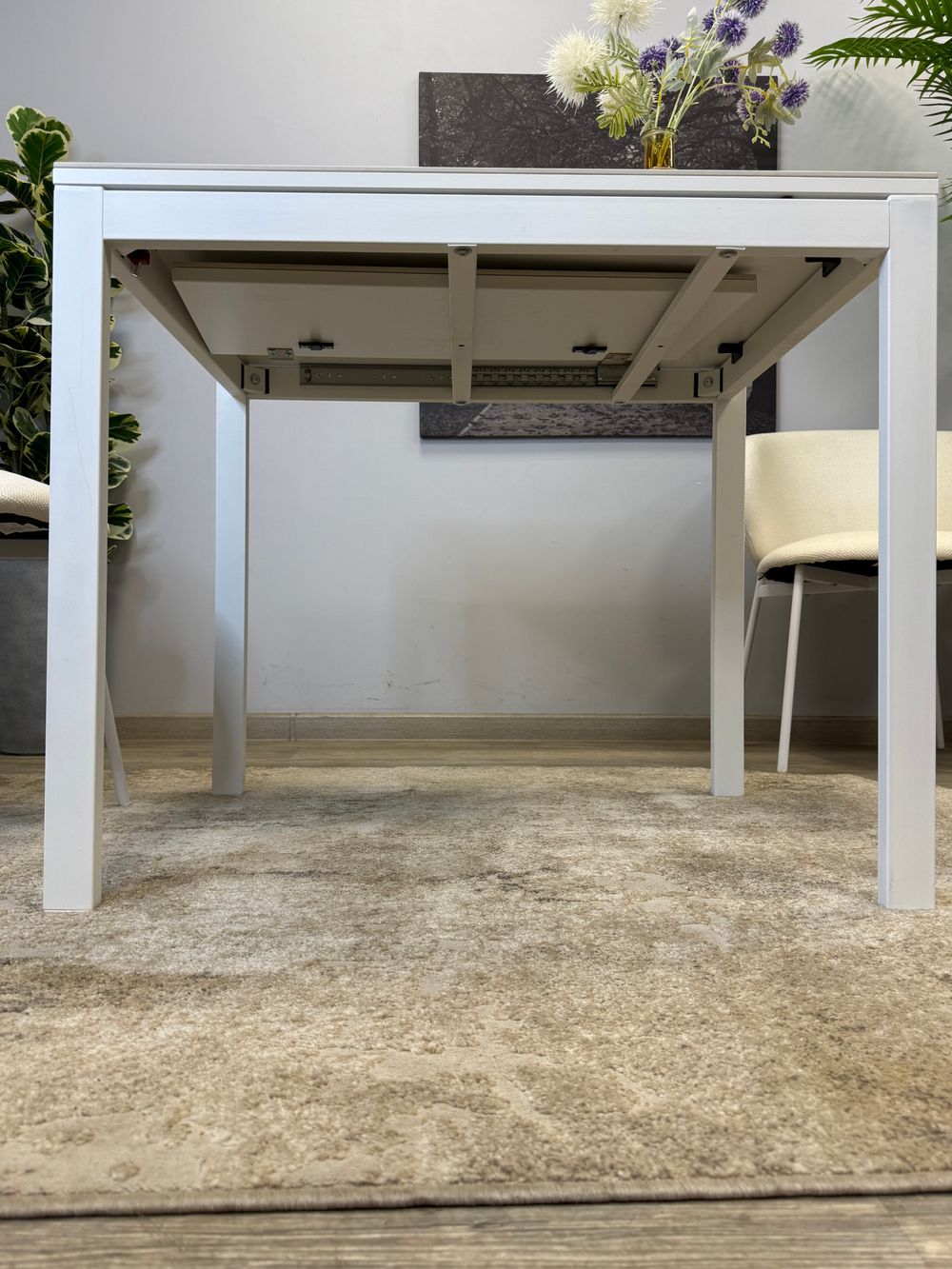 Стол KENNER LK1000 белый/керамика GLORIA WHITE