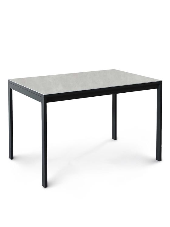 Стол Kenner LK1200, черный/керамика CARMEN LIGHT GRAY арт.170156