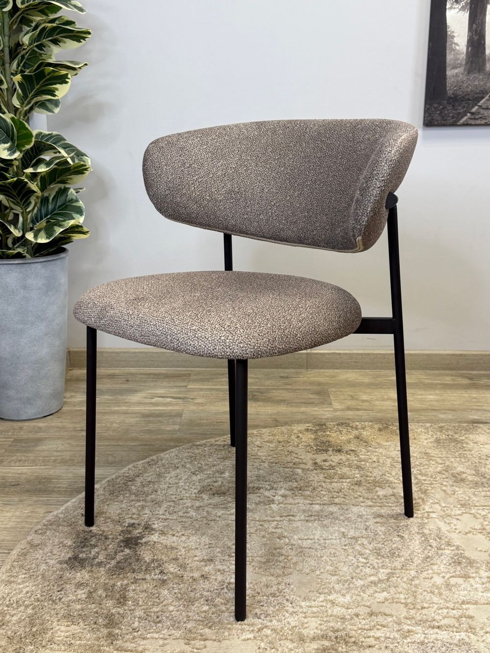 Стул KENNER 309SD черный/микробукле капучино