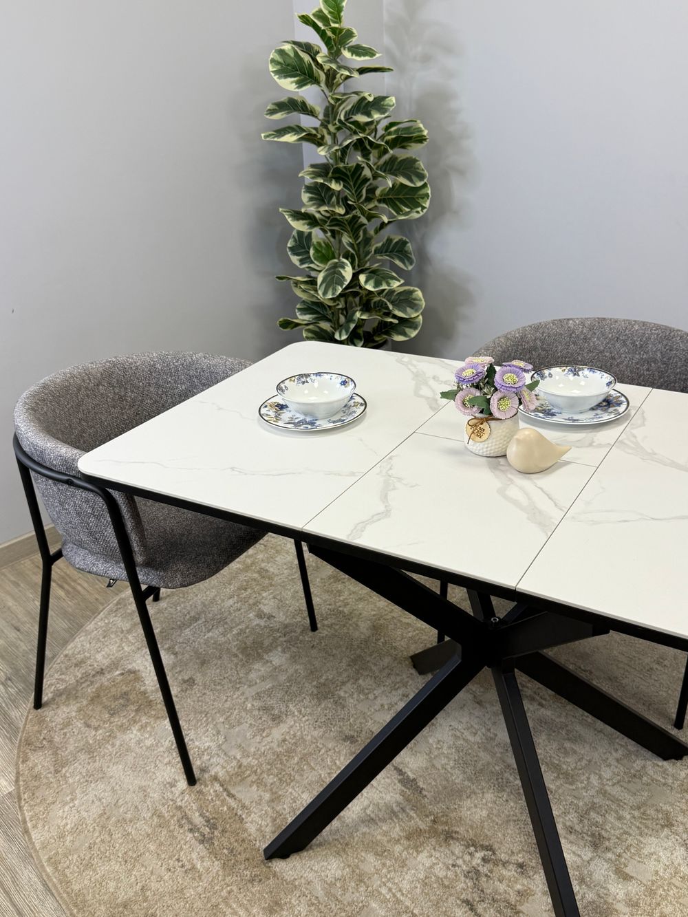 Стол Kenner BK900, белый/керамика COROLLA WHITE