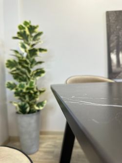 Стол KENNER AZ1200 черный/керамика мрамор черный